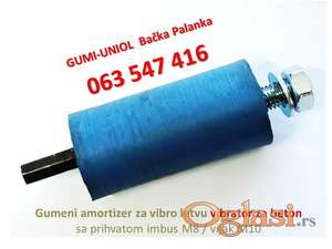 Gumeni amortizer vibro letva vibrator za beton